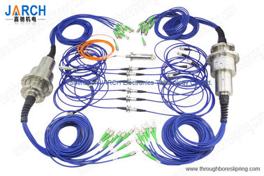 6 کانال فیبر نوری اتصالات روتاری