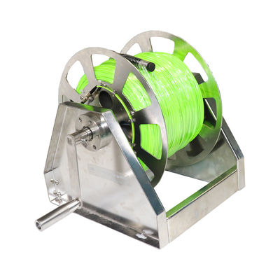 حلقه کابل فیبر نوری SS304 درام لغزشی حلقه اتصال دستی روتاری حلقه کابل میل لنگ